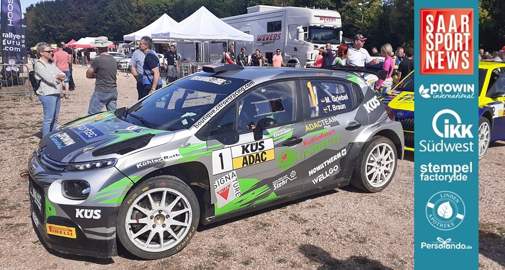 Lokalmatador Marijan Griebel gewinnt ADAC Saarland Pfalz Rallye 2022