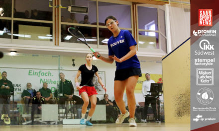 PSA Saarland Squash Open 2022 enden mit Siegen von Maya Weishar und Rudi Rohrmüller