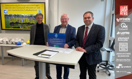 Gymnasium Wendalinum wird Partnerschule „Leistungsorientiertes Fördertraining im Fußball“