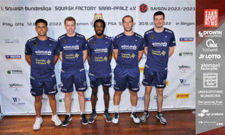 Squashbundesliga startet zum 1.Heimspiel am 20.11.2022 im Squash & Badminton Güdingen