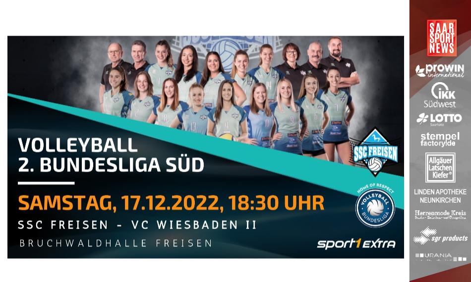 SSC Freisen empfängt zum Jahresabschluss den VC Wiesbaden II