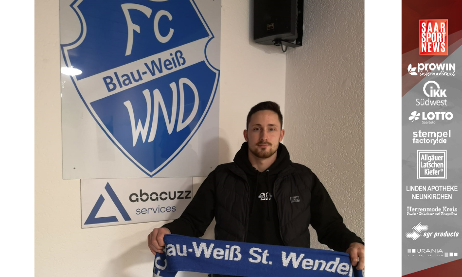 Winterneuzugang für Blau-Weiß St. Wendel! Levin Fuchs kommt von Ottweiler/Steinbach
