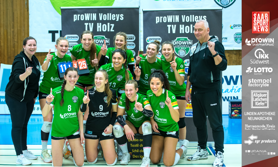 proWIN Volleys TV Holz besiegten den SSC Bad Vilbel und erobern die Tabellenführung